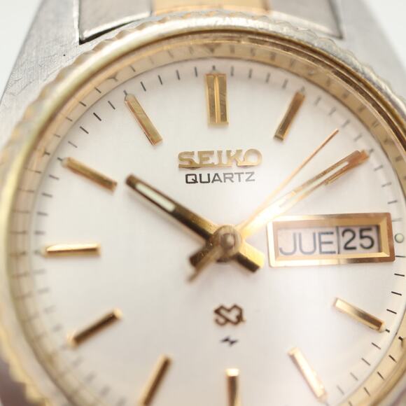 Seiko SQ Presidential Womens Two Tone Day Date Watch 2626-0159 w New Battery - Picture 8 of 16